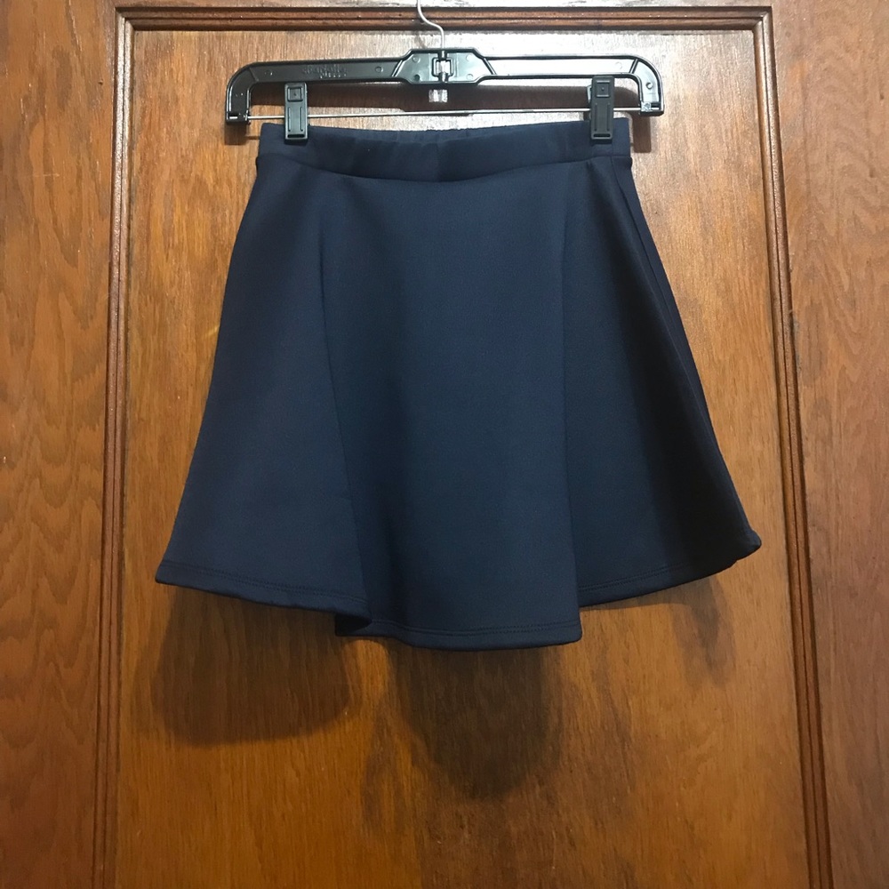Navy skater skirt